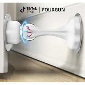 Magnetic Door Stop No Drilling Door Stop with 3D AdhesiveTapes Keep Door Open Door Stainless Steel Screws forStronger Mount