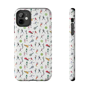 Tennis Phone Case with Player Print – Perfect Tennis Team or Coach Gift, Sporty Protective Cover for Tennis Lovers