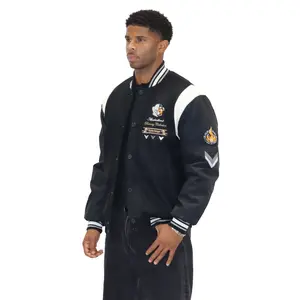 Heritage Bear” Melton Wool Blend Jacket