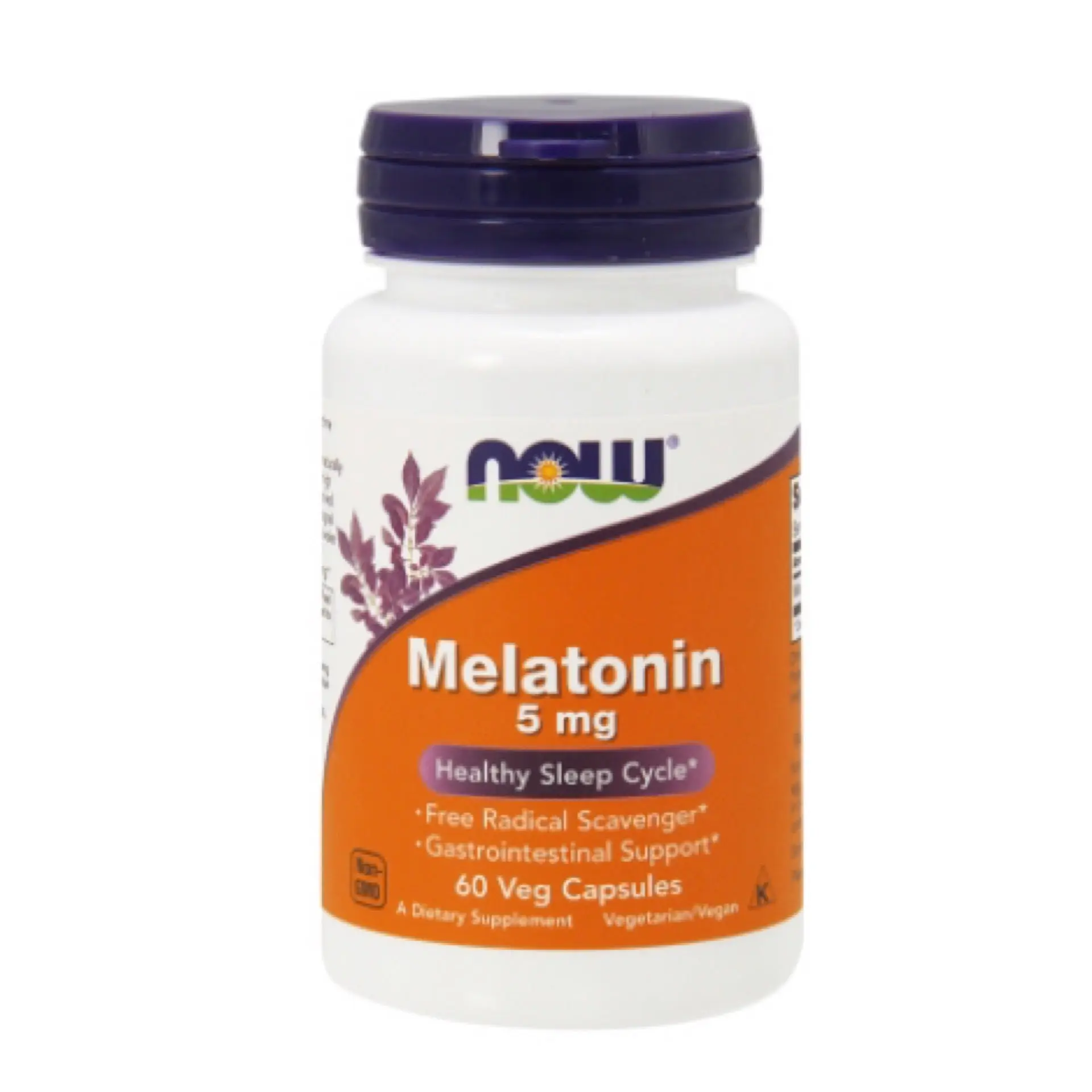 Melatonin 5mg - 60 Veg Capsules (NOW Foods)