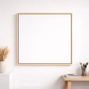 24x24″ Pre-Framed Blank Canvas for Artists – Ready to Hang, Made in the USA