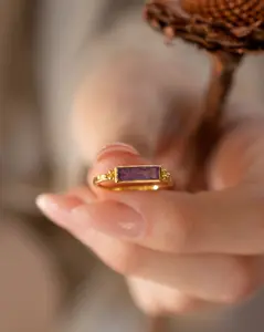 Mariana Ring * Amethyst * Gold Plated 18k * BJR341