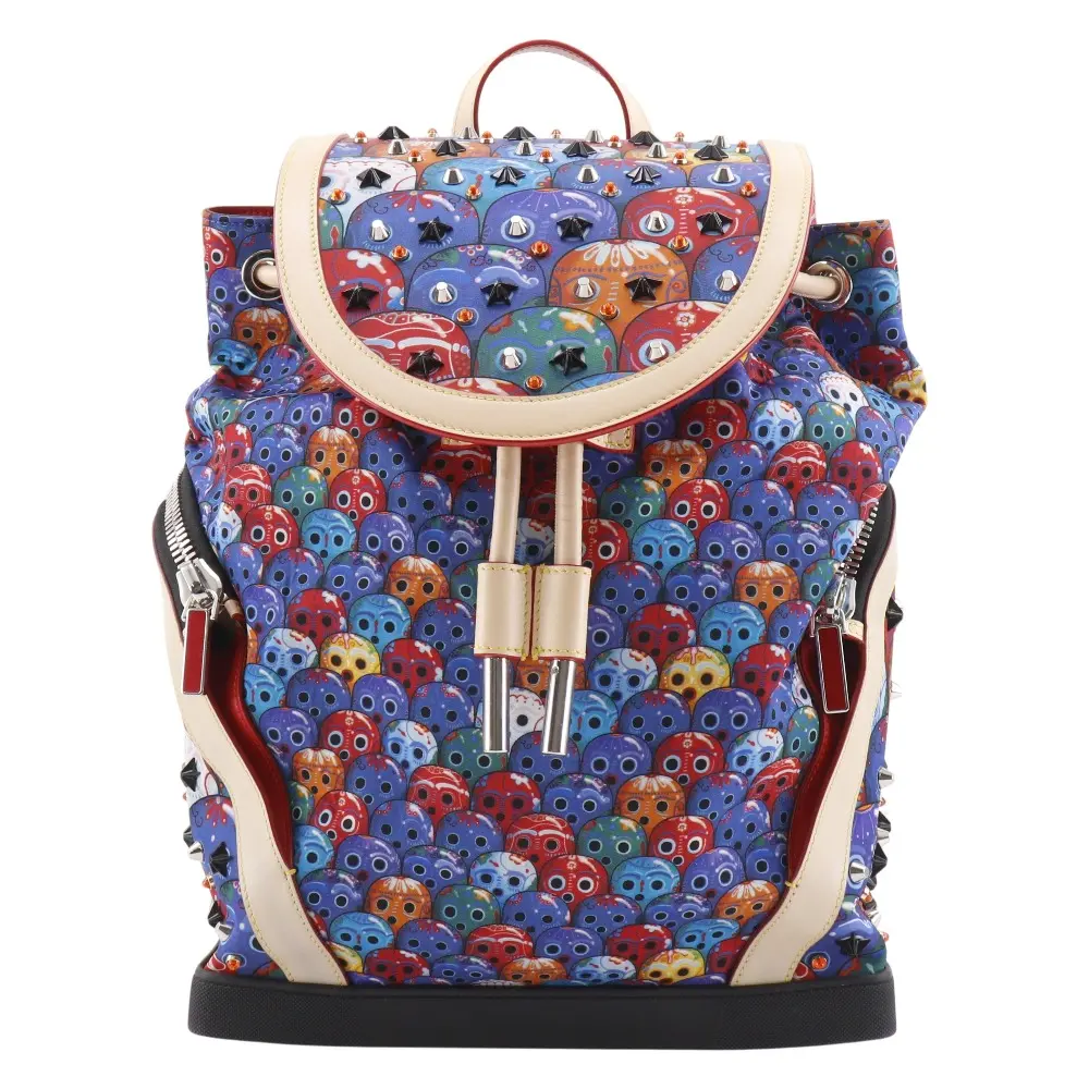 Pre-owned christian louboutin Calfskin Tote Bags Explorafunk Nylon Leather 2way Backpack