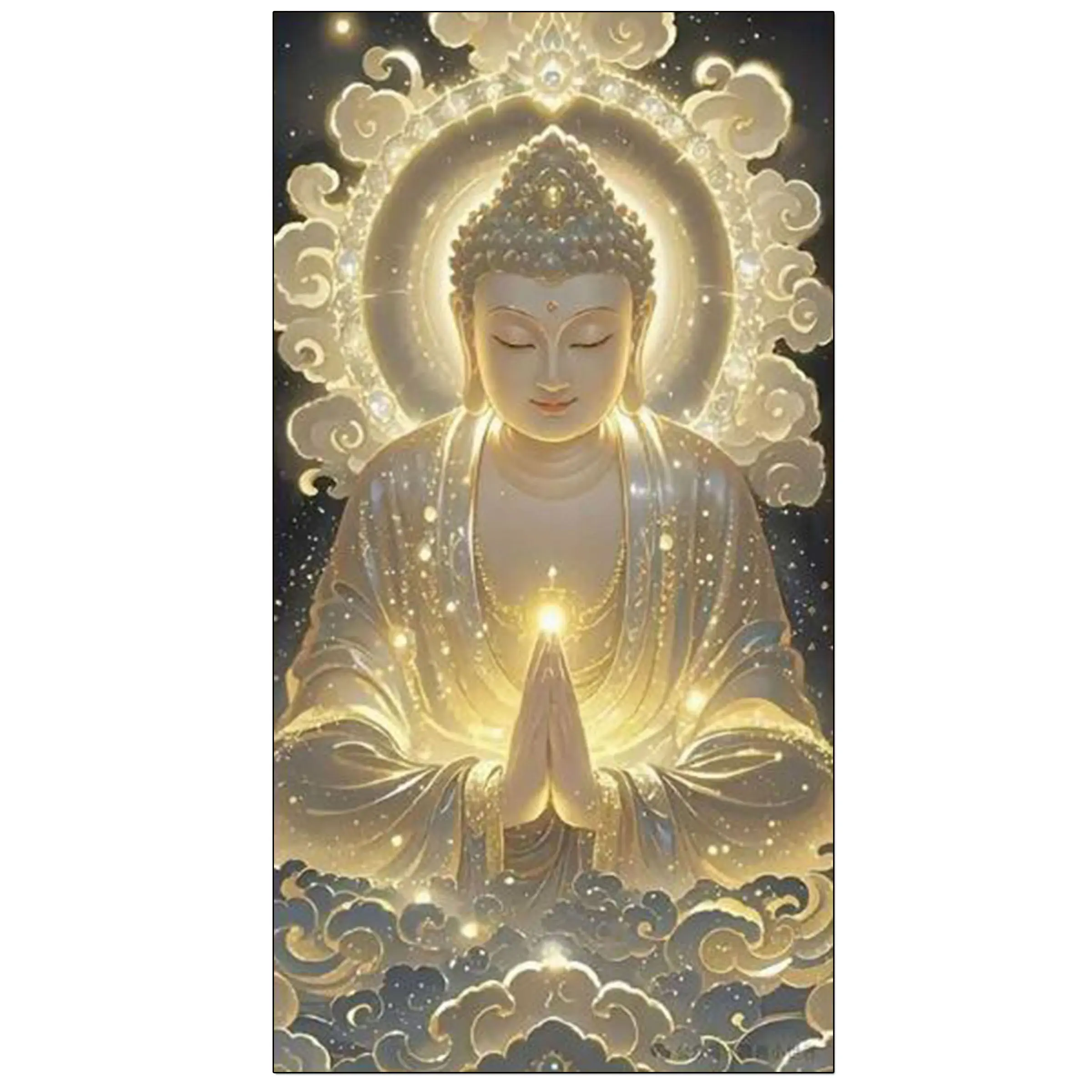Large size Buddha Diamond Art kits for adults,Religion diamond painting kits,Full Round diamond mosiac kits for adults,Diy handicrafts,Art and Crafts for home decor,16x32 inch summerwins