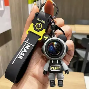 Trendy Flash Gordon Lightning Bear Keychain, Cartoon Figure Pendant, Bag Accessory, Gift Idea, Unique Souvenir, Fun Collectible
