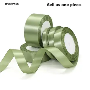 1 Piece Sage Ribbon, Grass Fabric Gift Wrap Ribbon, Fresh Floral Decoration Ribbon, Baking Decorative Ribbon, Gift Packaging Ribbon