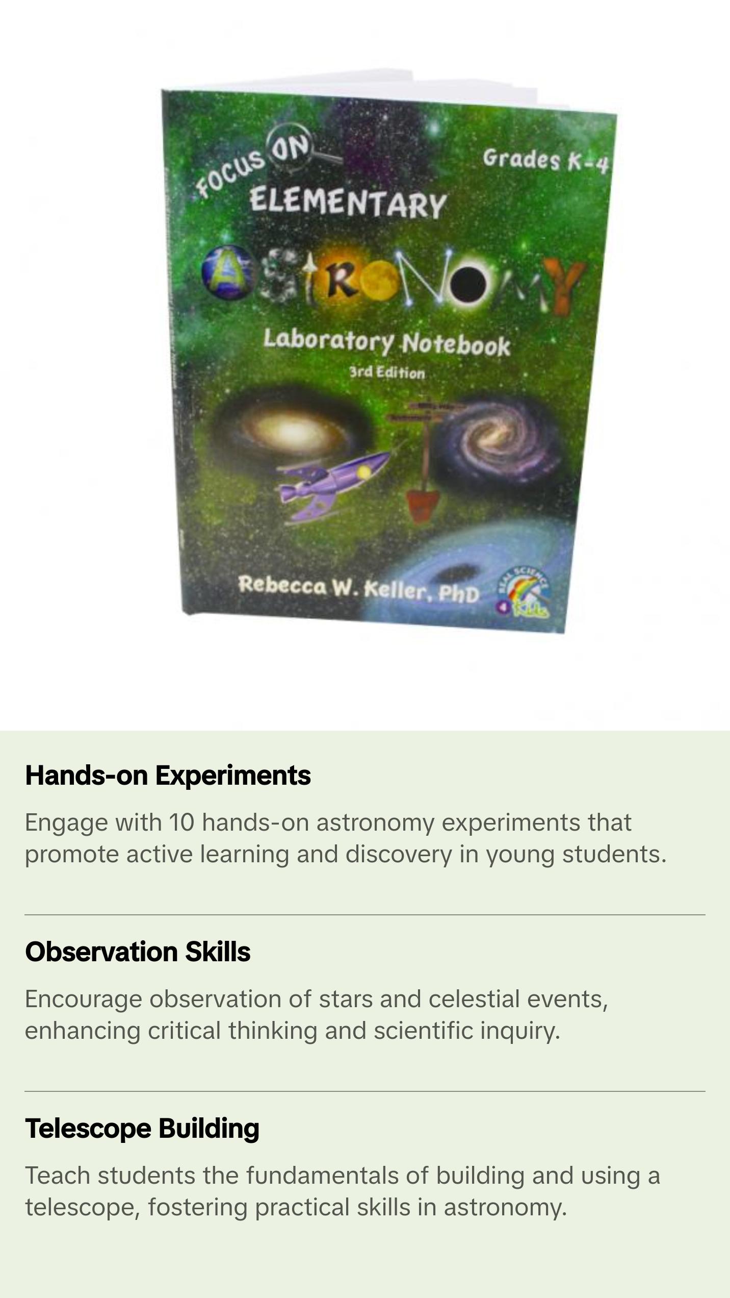 ASTRONOMY LAB NOTEBOOK GRADES K-4