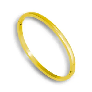 EVRY JEWELS Gold or Silver Plated Women's Hypoallergenic Daily Bangle Bracelet