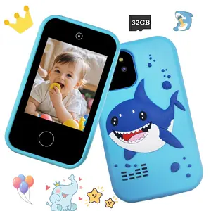 Multiple Style Designs Kids Smart Phone Toy, 2.8-Inch HD Touch Screen, Included Educational Games, Dual Cameras & Music Player, Perfect Christmas Birthday Gift for 3-12 Year Old Boys & Girls