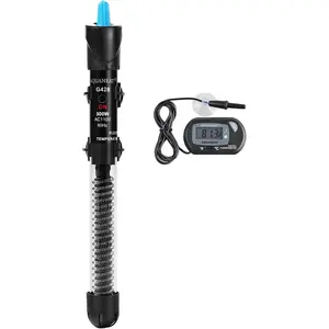 Aquarium Heater 300W Fish Tank Heater Adjustable Submersible Water Thermostat with Digital Thermometer