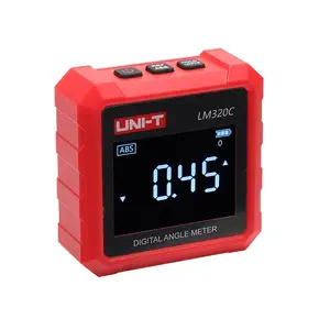 LM320C Digital Angle Meter, 4x90° Magnetic Digital Angle Finder, Unit Switchable, 3-Sided Magnetic Digital Protractor with Backlight for Woodworking, Tablesaw, and DIY Projects