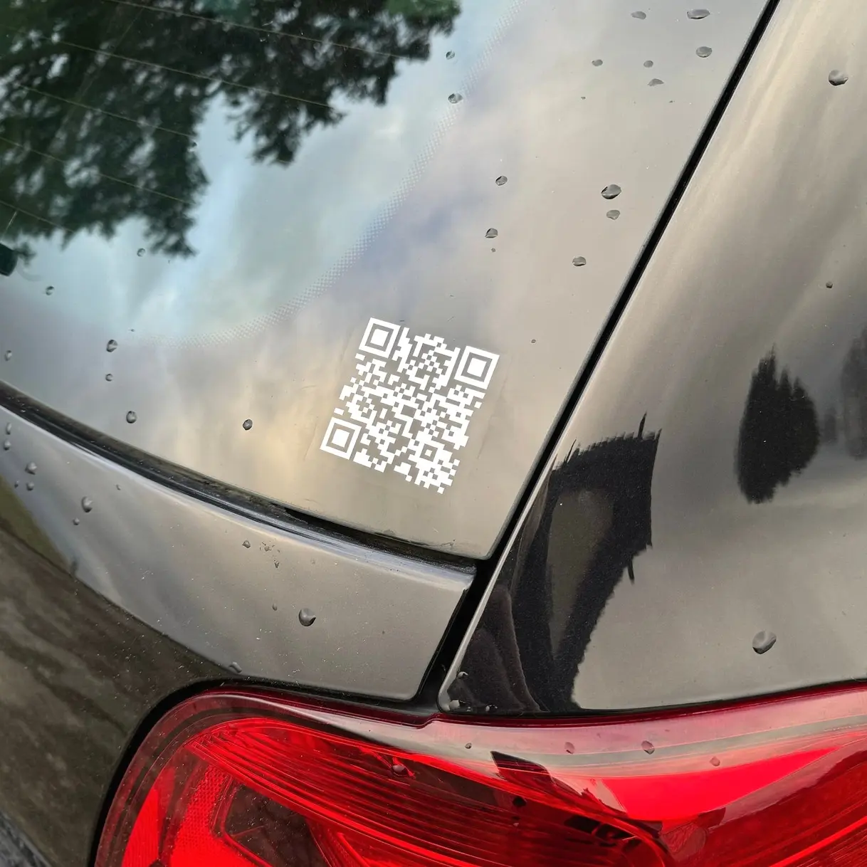Car Code Stickers Personalized QR Code (Bumper) Sticker, Vinyl Decal For Car, Simple Car ...