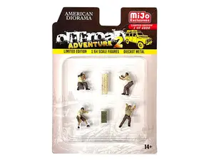 Off Road Adventure ll Figure Set (MiJo Exclusives) Diecast 1:64 Scale Model - American Diorama AD76496