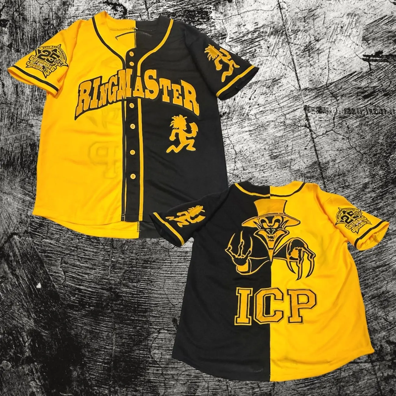 Split Colors Ringmaster Baseball Jersey ICP Juggalo Jersey
