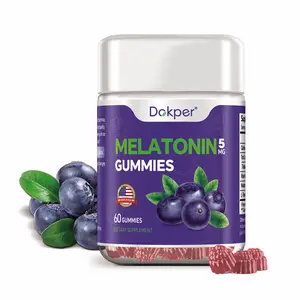 Sleep Gummy Melatonin Gummy Supplements, 60 Count Blueberry Gummies, 5 mg Melatonin, L-Theanine,Vitamin B6