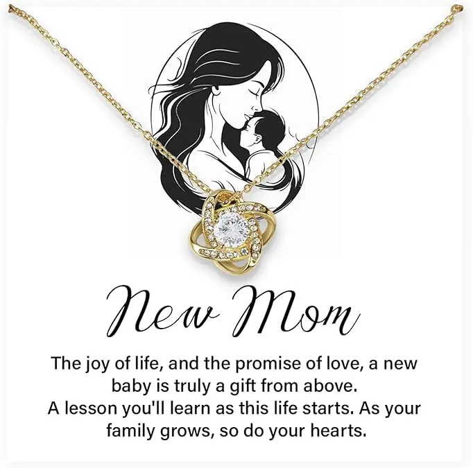New Mom Pregnancy Necklace, Gifts for Pregnant Wife, First-time Mom Jewelry, Maternity Gifts for Daughter, Birthday Gifts for Pregnant Wife, Gifts for Expecting Moms, Baby Shower Gifts Necklace