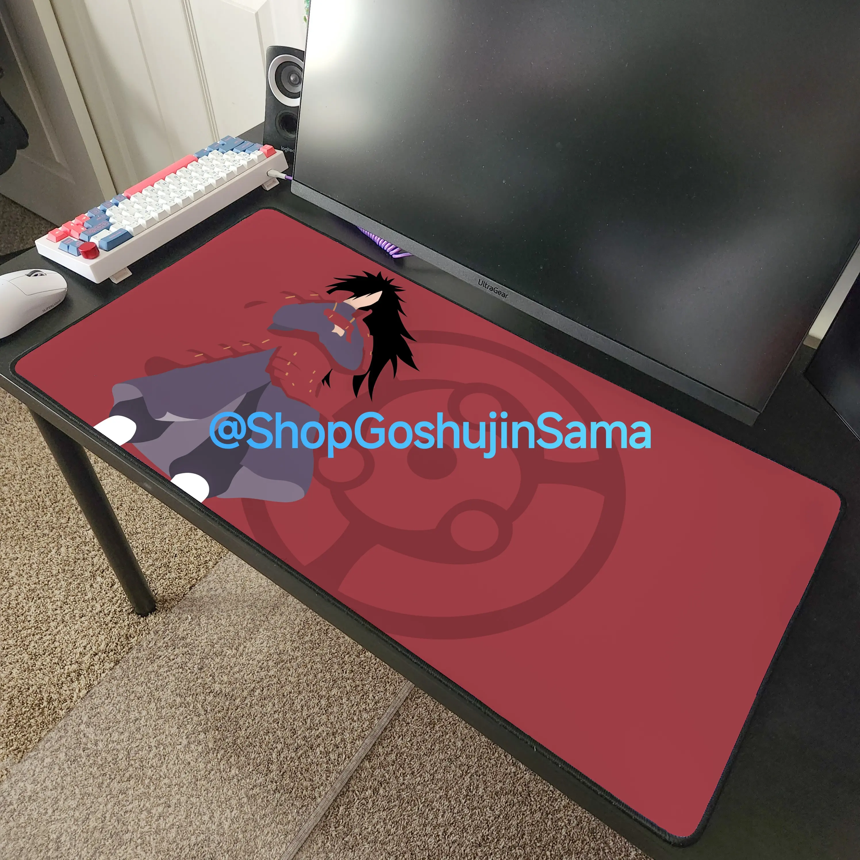 Madara Uchiha Anime Desk Mat Mousepad 32" x 16"