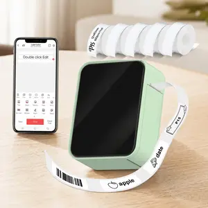 Portable Bluetooth Label Printer, USB Rechargeable, Compact Wireless Handheld, Easy-to-Use Multi-Font Templates, Clear & Fade-Resistant Labels for Home Office, Perfect Gift for Students & Professionals