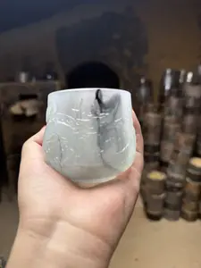 TN Ink Wash Landscape Handcrafted Teacup LL