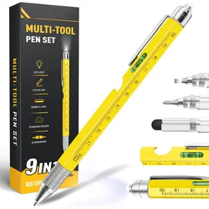 Stocking Stuffers for Men Adults, 9 in 1 Multitool Pen Gifts for Men, White Elephant Gifts for Adults, Mens Stocking Stuffers, Mens Gifts for Dad Him Husband, Dad Christmas Gifts, Cool Gadgets