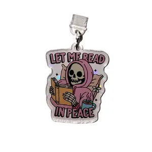 Let me read in peace Dust Plug Cellphone Charm
