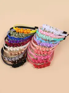 Solid Color Rose Design Headband, Cute Hair Hoop for Women & Girls, Fashion Hair Accessories for Party, Daily Clothing Decor