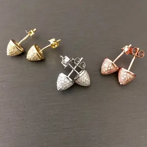 Pyramid Stud Earrings