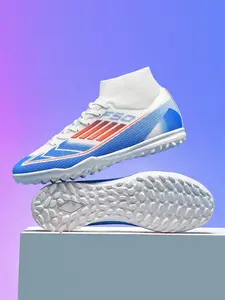 Men Women Professional Football Shoes Football Cleats Lightweight Breathable TF Nails Anti-Slip Rubber Sole Training Competition Outdoor Lawn Football Field Boots Soccer Boots