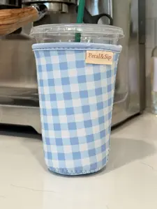 Lightweight Aesthetic Drinkware Sleeve, Reusable Iced Cold Drink Cup Cozy, Fits Most Cups, Gift for Coffee Lovers