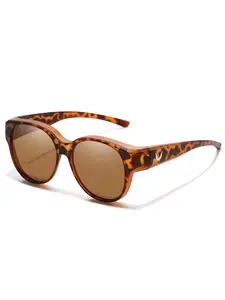 Fit Over Glasses Sunglasses, Summer Trendy Sunglasses, Sporty Wrap Around Sunglasses for Women & Men, Comfortable Wear Over Glasses for Everyday Style