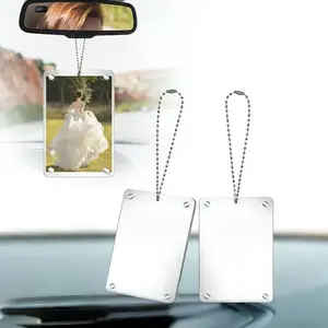 2 pcs/set Universal Car Hanging Photo Holder, DIY Personalized Rearview Mirror Decor for Couples, Family & Pets, Memory Display Accessories, Stylish Vehicle Decor & Meaningful Gift for Him or Her