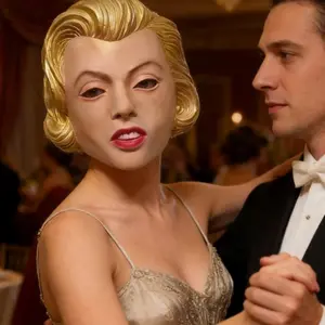 Marilyn Monroe Latex Mask, Iconic Hollywood Star Cosplay Prop, Halloween Costume for Adults creative prank gift