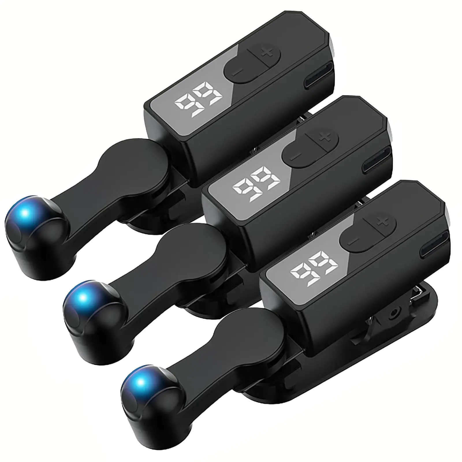 3pcs-Black-Rechargeable