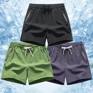Summer Men’s Swim Trunks – Quick-Dry, Zipper Pockets, Elastic Waist, Lightweight Beach & Workout Shorts, Casual Sporty Menswear, Tropical Plain Vibe tiktok shop deals