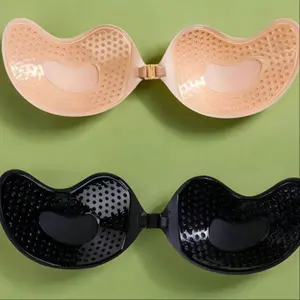 Strapless Gel Bra with Silicone Mango Cups, Breathable for Small Bust, Invisible Backless Bra for Dresses and Lingerie, Womenswear
