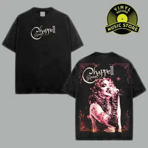 Men's VINYL - Chappell Roan Rise and Fall Heavy Metal Graphic T-Shirt Pop Music Tee, Gift For Fans Chappell Roan Music Hoodie
