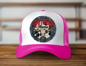 Southern Mama Denim Patch Trucker Hat