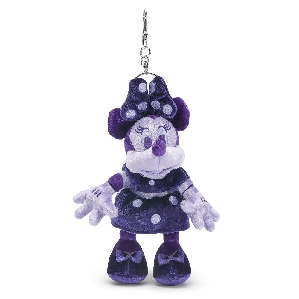 Disney Store Minnie Mouse Plush Keychain Bag Charm – Purple – 8'' – Exclusive – D23: The Ultimate Disney Fan Event