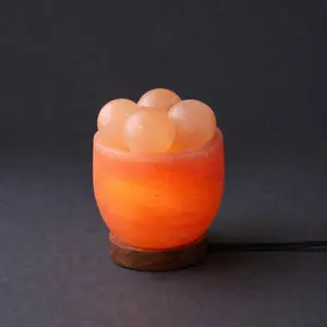Himalayan Salt Wellness Bowl with 4 PCS Balls and rotary dimmer