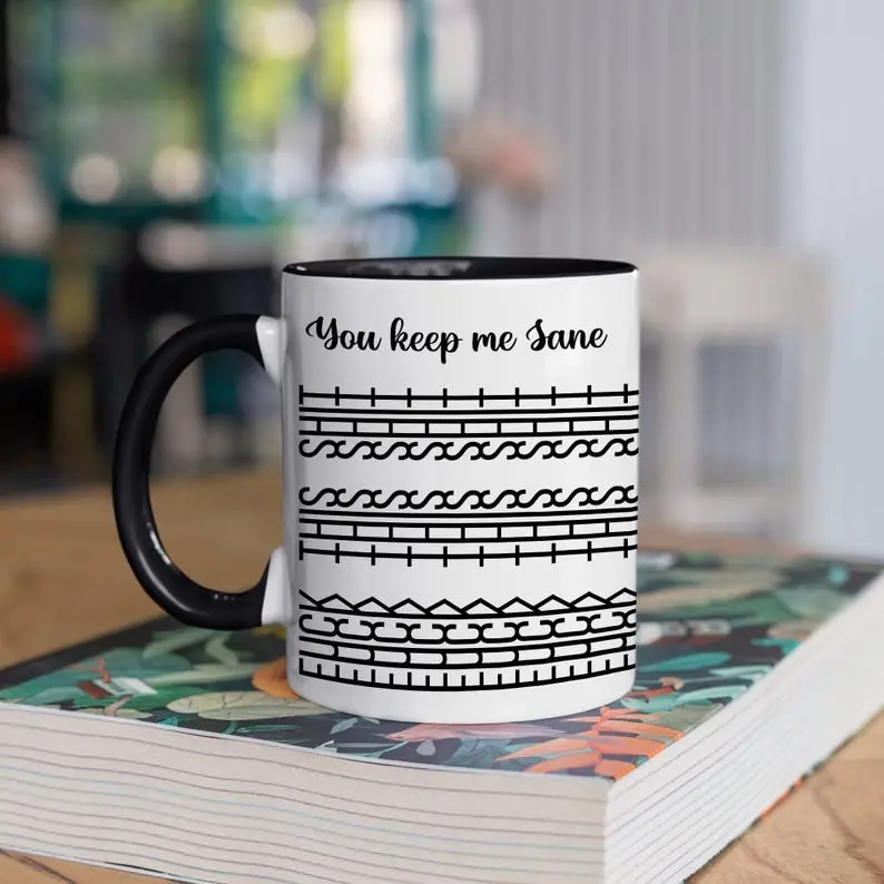 [Sale off up to 50%] Fuck This Shit Hidden Message Mug, You Keep Me Sane 11oz Accent Mug, Funny Gift for Coworkers Work Bestie Gift Gift For Friends
