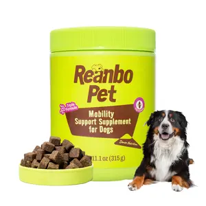 ReanboPet Mobility Support Supplement for Dogs - 90 Chewable Tablets - Natural Pet Care High Protein Treats