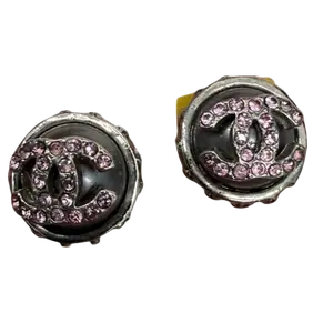 Pre-owned Chanel CC Interlocking Earrings