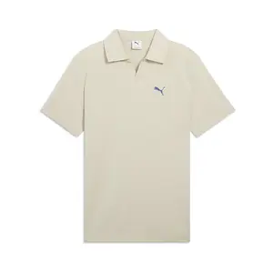 PUMA Mens Essentials Resort Short Sleeve Shirt Casual Casual - Beige PUMA Mens Essentials Resort Short Sleeve Shirt Casual Casual - Beige