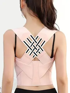 Women's Shapewear Top, Adjustable Cross Back Support Belt, Waist and Shoulder Support, Office Essential, Relieves Upper and Lower Back Pain