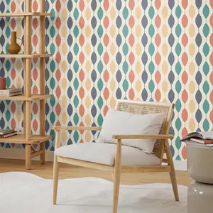 Geometric Pattern Wall Sticker, Self Adhesive Wall Decal, Waterproof Wall Decor for Home Living Room Bedroom Study Room