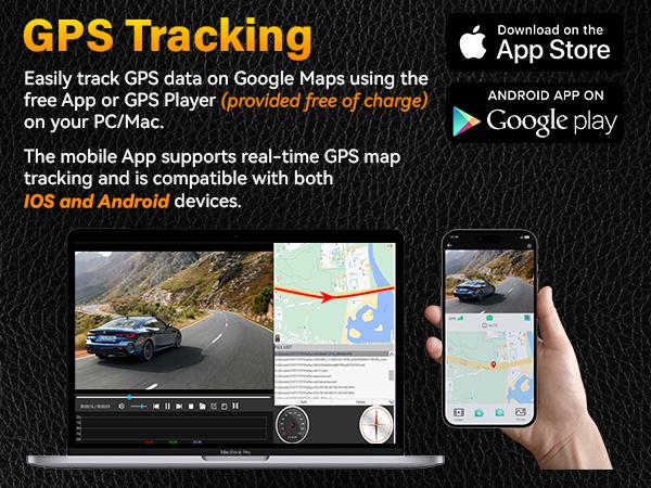 FOCUWAY D2 Duo Dash Cam Front and Rear | True 4K Front + 1080P Rear | Free 64GB Card | Touch Screen, Voice Control, GPS & WiFi, HDR Night Vision, 160° Wide Angle, 24H Parking Mode