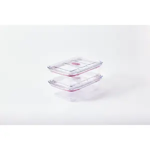 Latchlok Click Rose Container - 4.3 Cups (Set of 2)