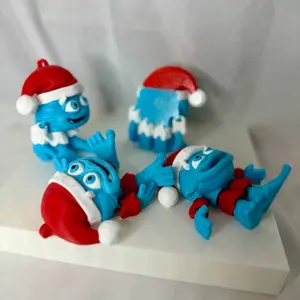 Baby Yeti Flexi - Magnetic or Hanging Ornament Edition PLA Material Cutest Snow Creature for Holiday Collection