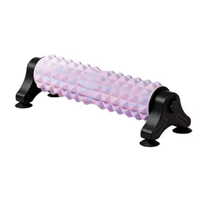 Yoga Column Foam Roller with Stand, Muscle Fascia Relaxer, Post-Workout Leg Back Massage, Home Office Fitness Massager
