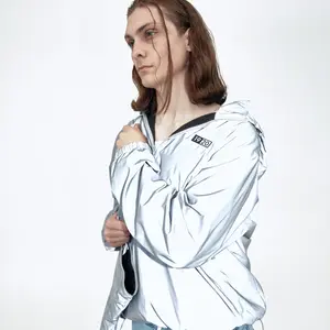 NineteenTwenty Men's Wind Pro 3-in-1 Convertible Jacket with Built-In Tote Bag, Removable Hood, and Waterproof Reflective Shell…